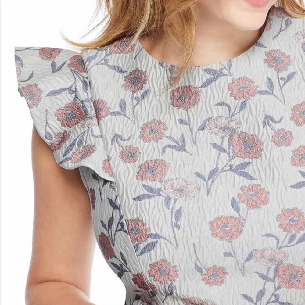Gal Meets Glam Lola Dancing Daisy Jacquard Dress - Picture 5 of 15